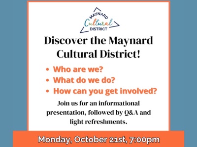 Discover the Maynard Cultural District - Public Meeting