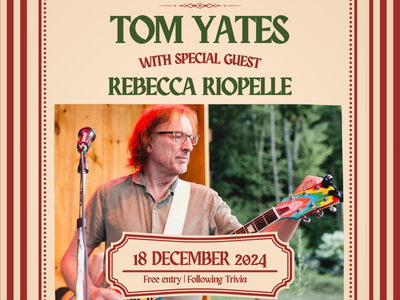 Tom Yates with Rebecca Riopelle: Soulful-Rockin’ Country, Originals, & Christmas Songs!